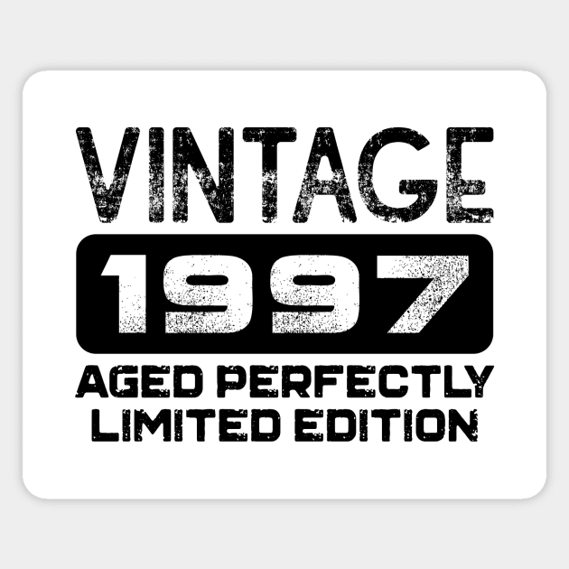 Birthday Gift Vintage 1997 Aged Perfectly Sticker by colorsplash